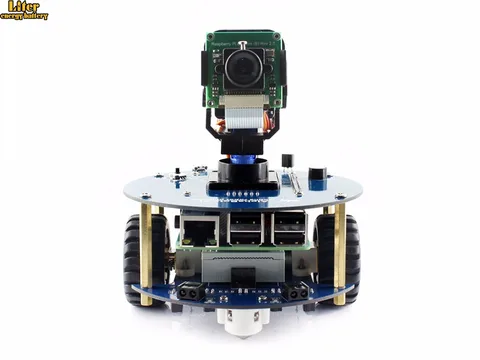 Robô com Original 3 Alphabot2 Kit Raspberry pi Modelo B e câmera Rpi b e controle Remoto Ir Auto Obstáculo Evitando
