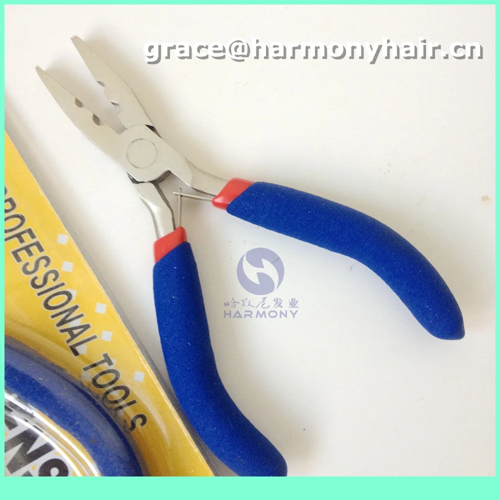 HARMONY WHOLESALE 1pc/lot blue color micro beads tool hair plier for
