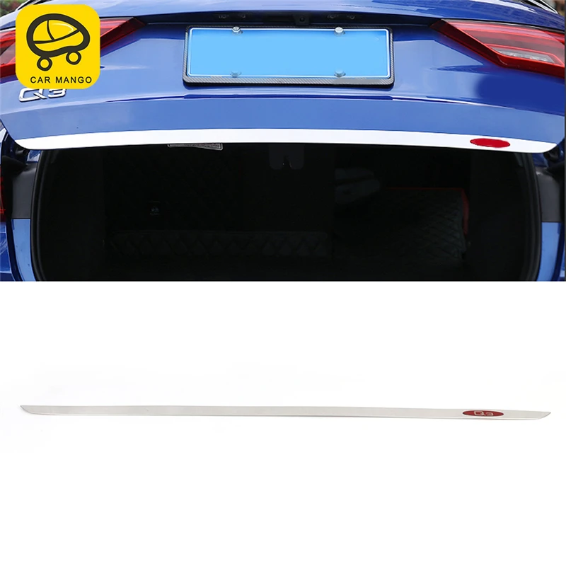 

CAR MANGO Car Styling Rear Door Trunk Decoration Cover Trim Frame Sticker Exterior Accessories for Audi Q3 2019