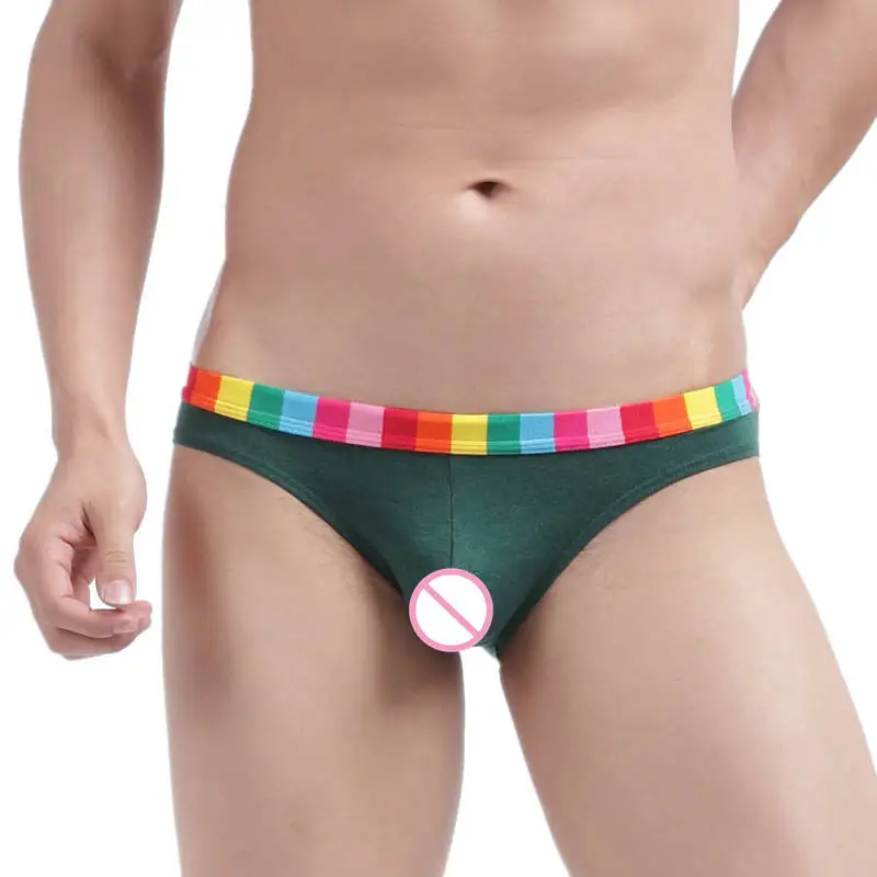 

Men's Sexy Low-Waist Underwear Briefs Males Cotton Breathable Soft Underpants Bulge Pouch Jockstrap Triangle Panties Briefs New