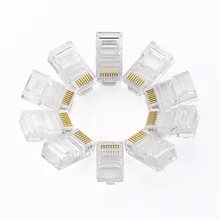 Cat5 CAT5e Connector 8P8C Ethernet Cable Head Plug Gold Plated Crimp Network RJ45 Connector Crystal Plug Cat5 CAT5e Connector 8P8C Ethernet Cable Head Plug Gold Plated Crimp Network RJ45 Connector Crystal Plug