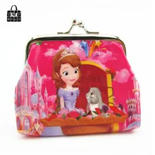 1 шт., милый розовый дневник, Белоснежка и София, ПВХ, Мультяшные кошельки для девочек, кошелек для детей, нулевые кошельки для девушек и студентов