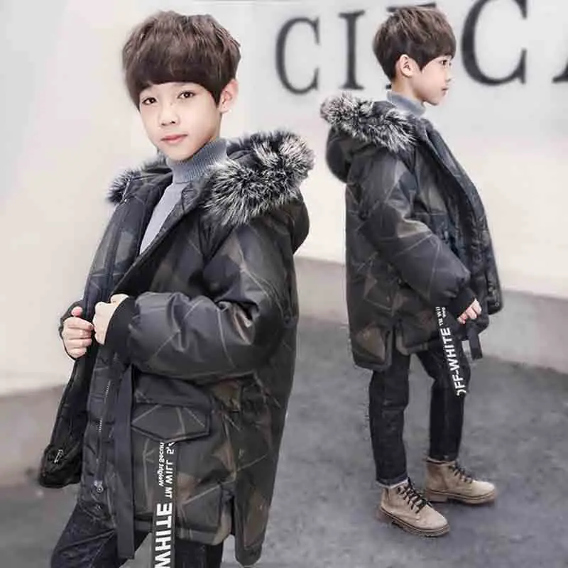 

boys coats and jackets size 3 4 5 6 7 8 9 10 11t age quality winter autumn Children clothing thickening hood Kids Boy Clothes