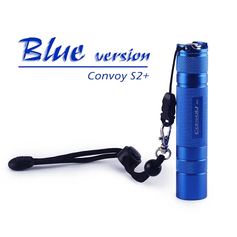 Светодиодный фонарик Convoy S2 + синий Cree XML2 U2 1A EDC фонарь Самооборона для кемпинга