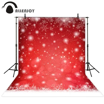 

Allenjoy red Christmas photography backdrop snowflake bokeh Xmas background photocall photobooth photo studio shoot prop