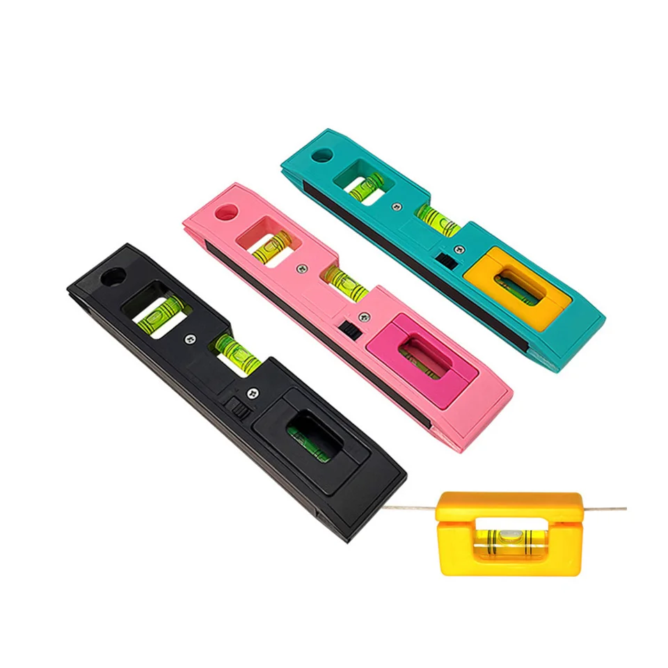 

Mini Spirit Level Ruler With 3 Bubbles Detachable Magnetic Portable Balance Ruler Horizontal Vertical Level Measuring Instrument