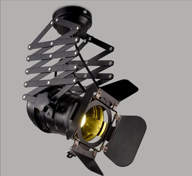 

LED spotlights P30 four leaf telescopic spotlights clothing store showrooms surface mounted LED track lights