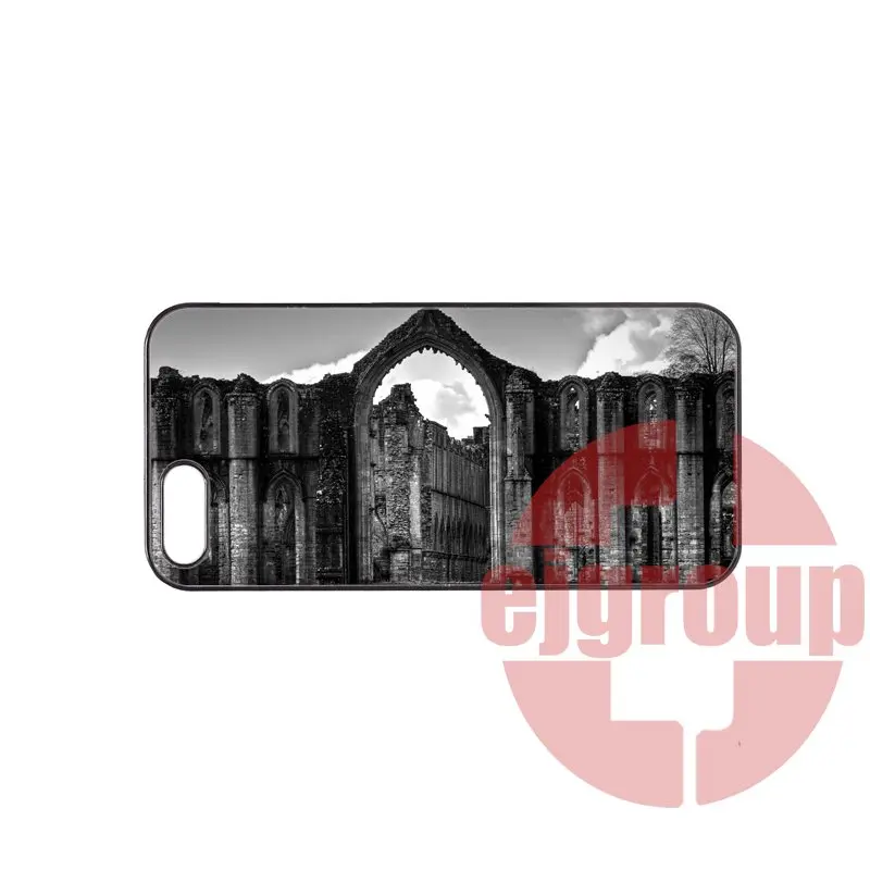 Coque Case Fountains Abbey Black and White For Apple iPhone 4 4S 5 5C