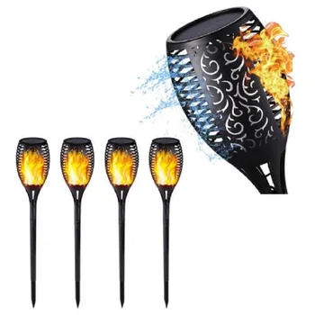 

4pcs Solar Flame Lamp Flickering IP65 Waterproof LED Garden Decoration Landscape Light Lawn Lamp Path Lighting Torch Light