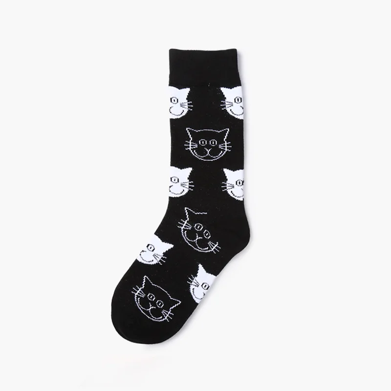 2018 New Women Cotton Socks Cat Cartoon Animal Funny Socks Cute Lovely Colorful Fashion Socks Meias