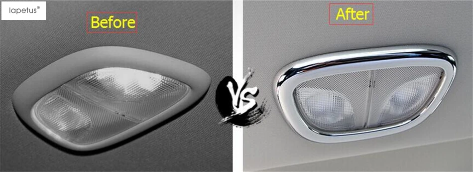 

Accessories For Jeep Cherokee 2014 2015 2016 2017 Rear Seat Upper Roof Reading Light Lamp Molding Cover Kit Trim 1 Piece