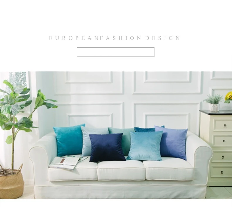 Роскошный бархатный зеленый чехол для подушки 50x50 см, наволочка для подушки, чехол для подушки, желтый, розовый, синий, белый, серый, декоративная подушка для дивана