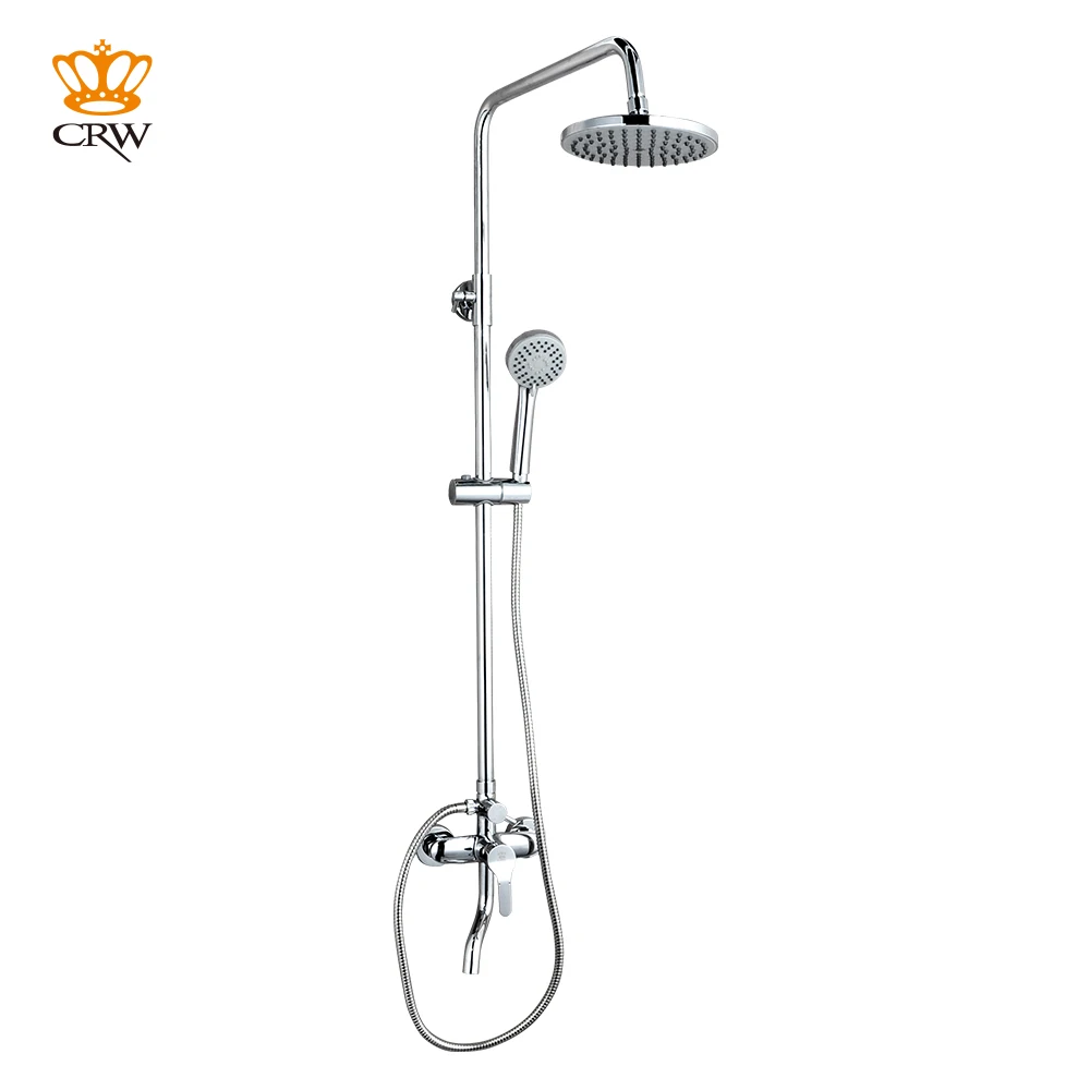 

CRW 3 Function Shower Mixer Set System with Rain Shower Head & Handheld Shower for Bathroom Wall Mounted 9253