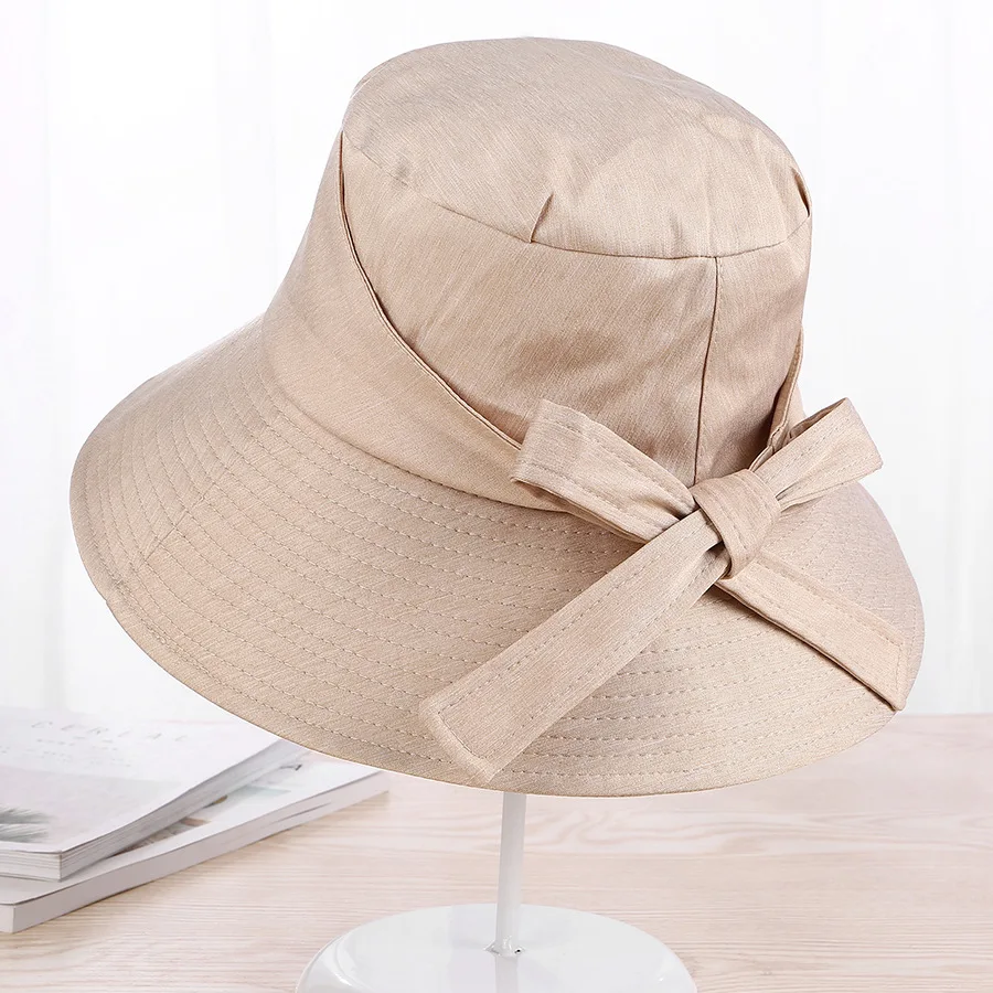 High Quality Women Hats Adjustable Bowknot Female Straw Hats Beach
