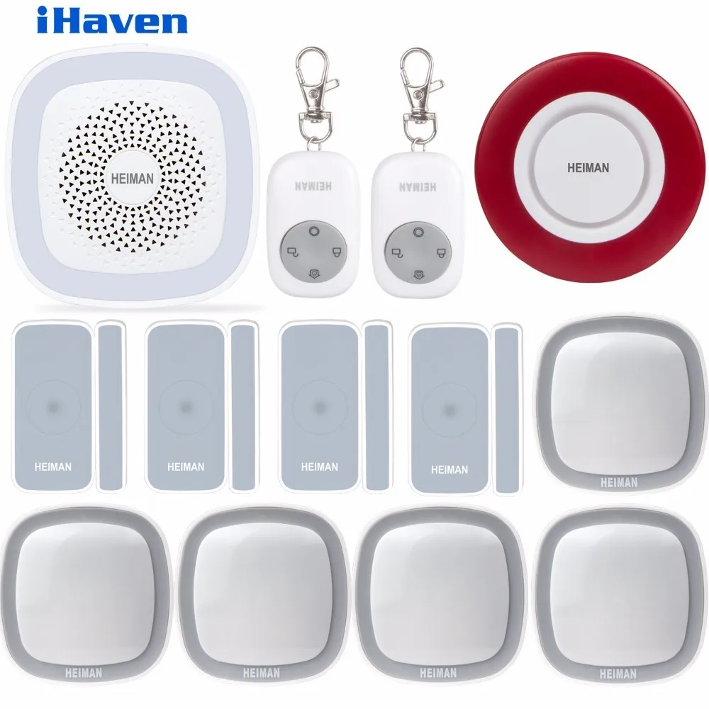 HEIMAN ZigBee 2.4G WiFi wireless alarm system Smart Home Multi function