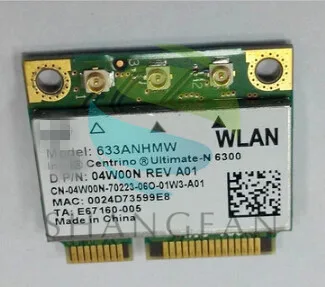 Двухдиапазонная 633AN 633ANHMW 6300AN Половина мини PCIe Wlan Беспроводная Wifi карта 450 м для DELL E4310 E6410 E4300 E6400