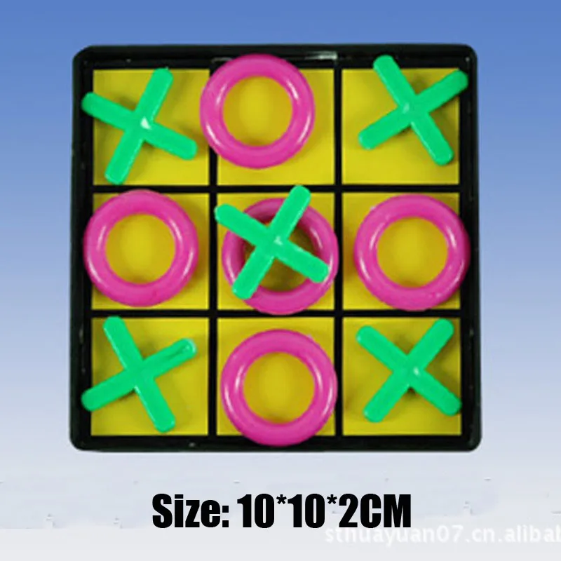 

1pcs Parent-Child Interaction Leisure Board Game OX Chess Funny Developing Intelligent Montessori Educational Toys For Children