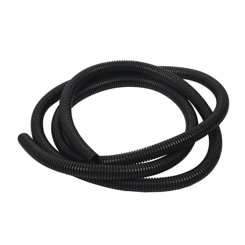 

16mm OD Black Plastic Flexible Corrugated Bellow Cable Conduit Tube 2M