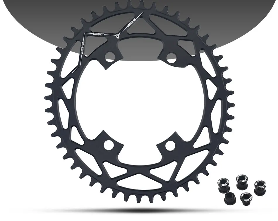 Дорожный велосипед овальный диск 42 T/44 T/46 T/48 T/50 T/52 Tchainwheel из алюминиевого сплава Звезда для цепи велосипеда Положительные и отрицательные зубы