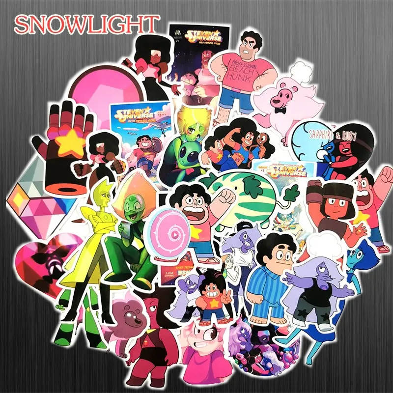 50PCS Cartoon Steven Universe Stickers For Water Cup Luggage Skateboard Luggage Laptop Motorcycle Decor Kids Toy Stickers