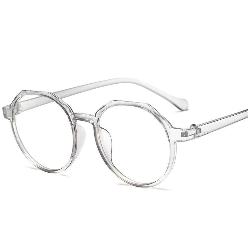 Высококачественные TR оправа модные стеклянные женские очки Рамка винтажные круглые прозрачные линзы очки - Цвет оправы: C5