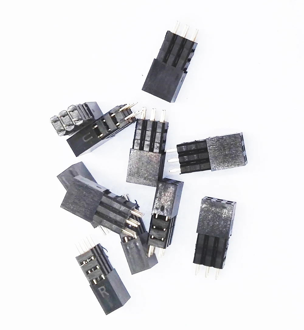 2x3P 2.54mm Plastic Height 16.3mm Pin Length 3mm