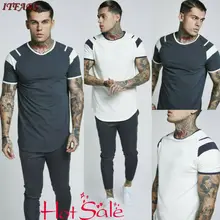 Мужская тонкая спортивная рубашка с круглым вырезом и коротким рукавом, мужские повседневные рубашки для йоги