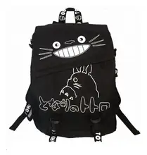 1 piece Kawaii Student Cartoon Backpack Cloth Casual Shoulder bag My Neighbor Totoro teeth Bag schoolbag one piece totoro bag men messenger bags canvas shoulder bag lovely cartoon anime neighbor crossbody school letter bag