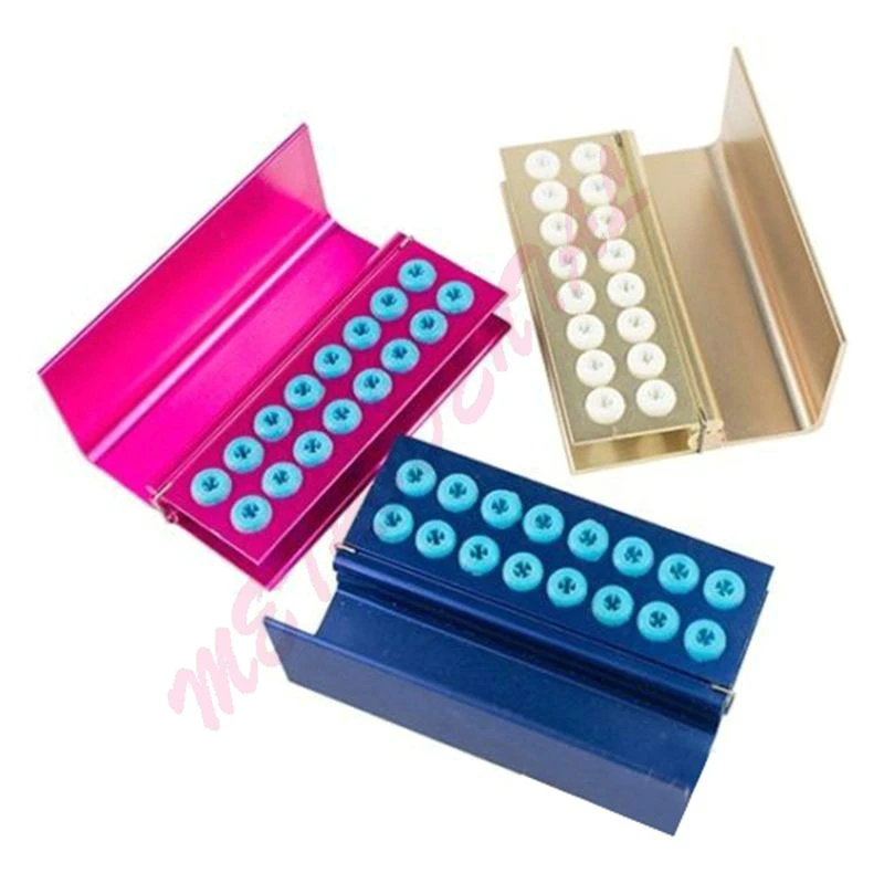 

3x Dental Burs Holder Block 16 Holes & Silicon Cover FG RA Autoclavable