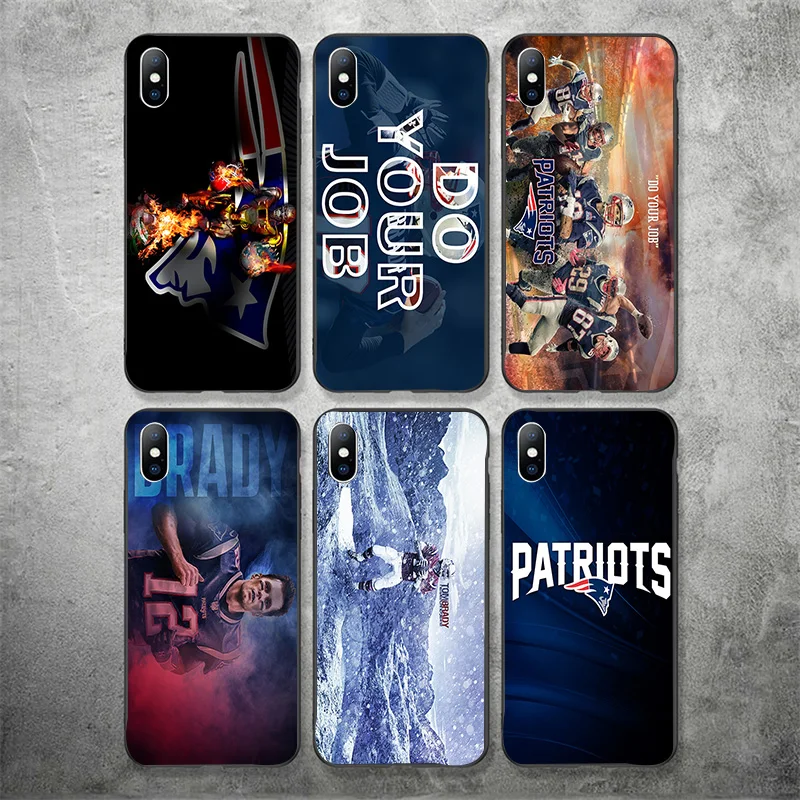 

Yinuoda New England Patriots Phone Case NFL Tom Brady For iPhone DIY Picture Soft TPU Cover X XR XS MAX 7 8 7plus 6 6S 5S 5 SE