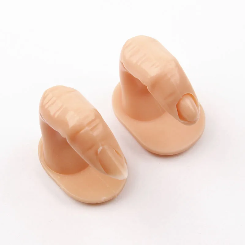 

1Pc/pack 47*50mm/43*47mm 2 Designs False Practice Display Fingers Nail Art Tools Tips UV Gel Acrylic Training Tools