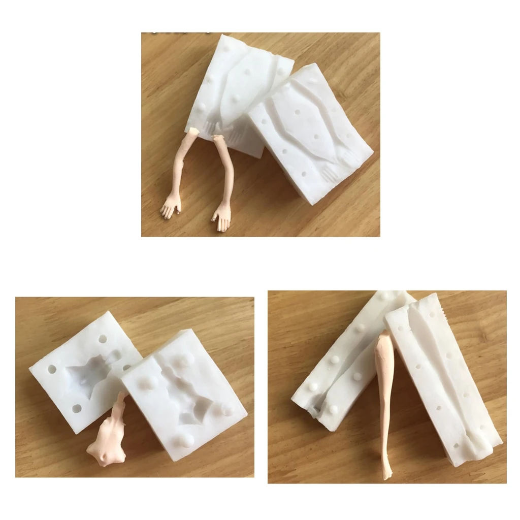 DIY Silicone Mould Human Body Cake Polymer Clay Resin Body Sugar Chocolate Mold Making Tools