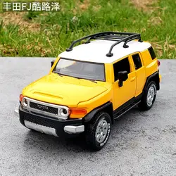 1:32 Toyota FJ модель автомобиля из сплава имитация металла внедорожника модель акустического света модель автомобиля