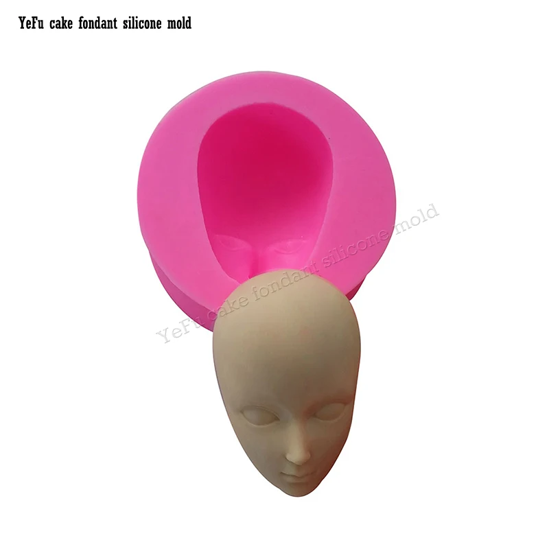

Man boy Face Silicone Mold Chocolate Molds Fondant Cake Decorating Tools clay/rubber Soap Moulds F0868