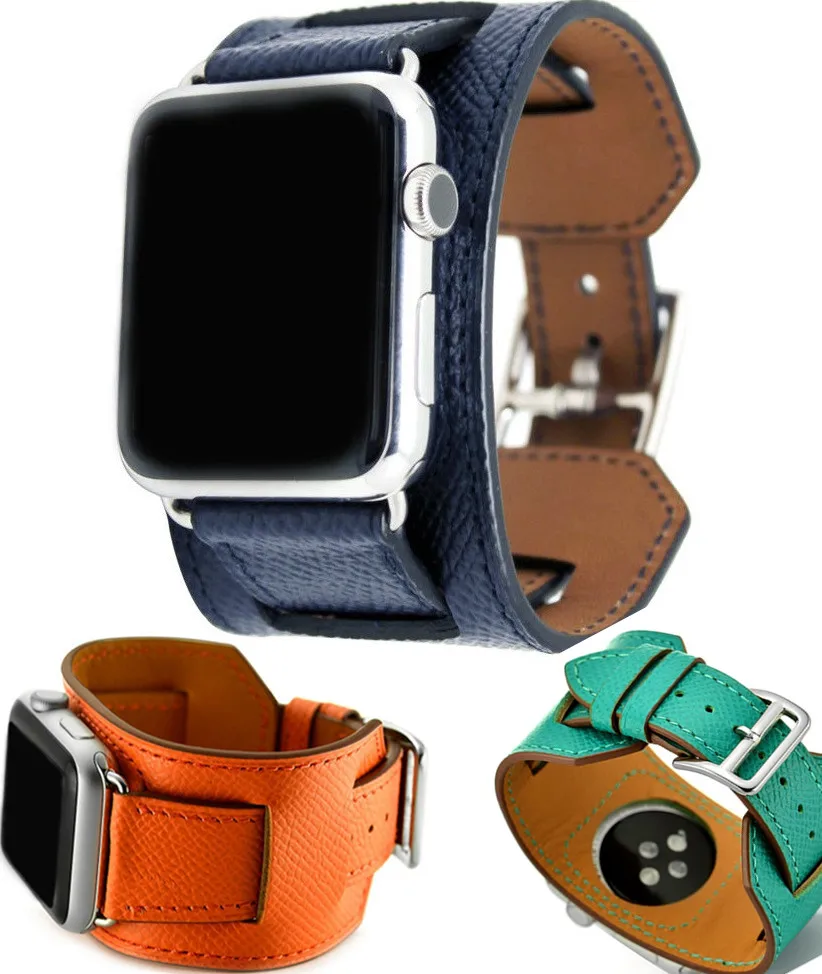 

38mm 42mm 3 in1 genuine leather Cuff for apple watch series1 2 strap for iwatch for hermes watchbands high quality Free shiping