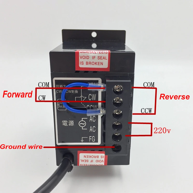 AC 220v 50Hz 400W регулятор скорости двигателя Pinpoint Регулируемый бесступенчатый plc