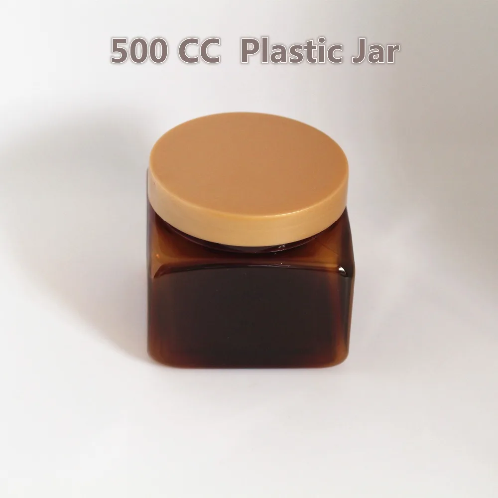 40 шт. 500CC пластик контейнер для масок большой уход за кожей лица очищающий крем Янтарный многоразового бутылки дома повторное использование