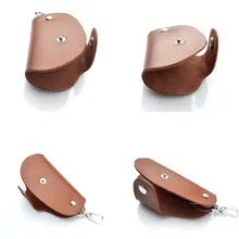 Унисекс дверь автомобиля искусственная кожа ключ держатель сумка кошелек чехол Портативный Ключ Кошельки