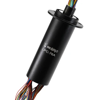 

76 Wires Slip Ring Multi Circuits Electric Interface Compact Gold-Gold Transferring Analog And Digital Signals