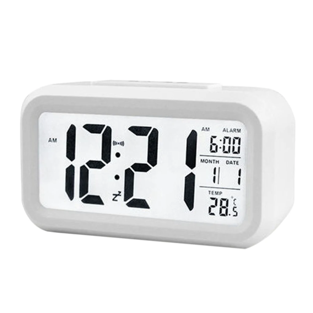 Электрические настольные часы электронный будильник цифровой большой светодиодный экран настольные часы время передачи данных Календарь настольные часы