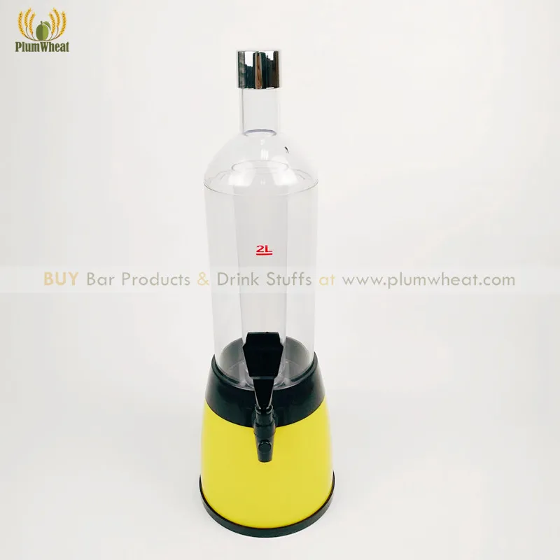 Yellow 2L Beer Tower Dispenser with Ice Tube BT12in Other Bar