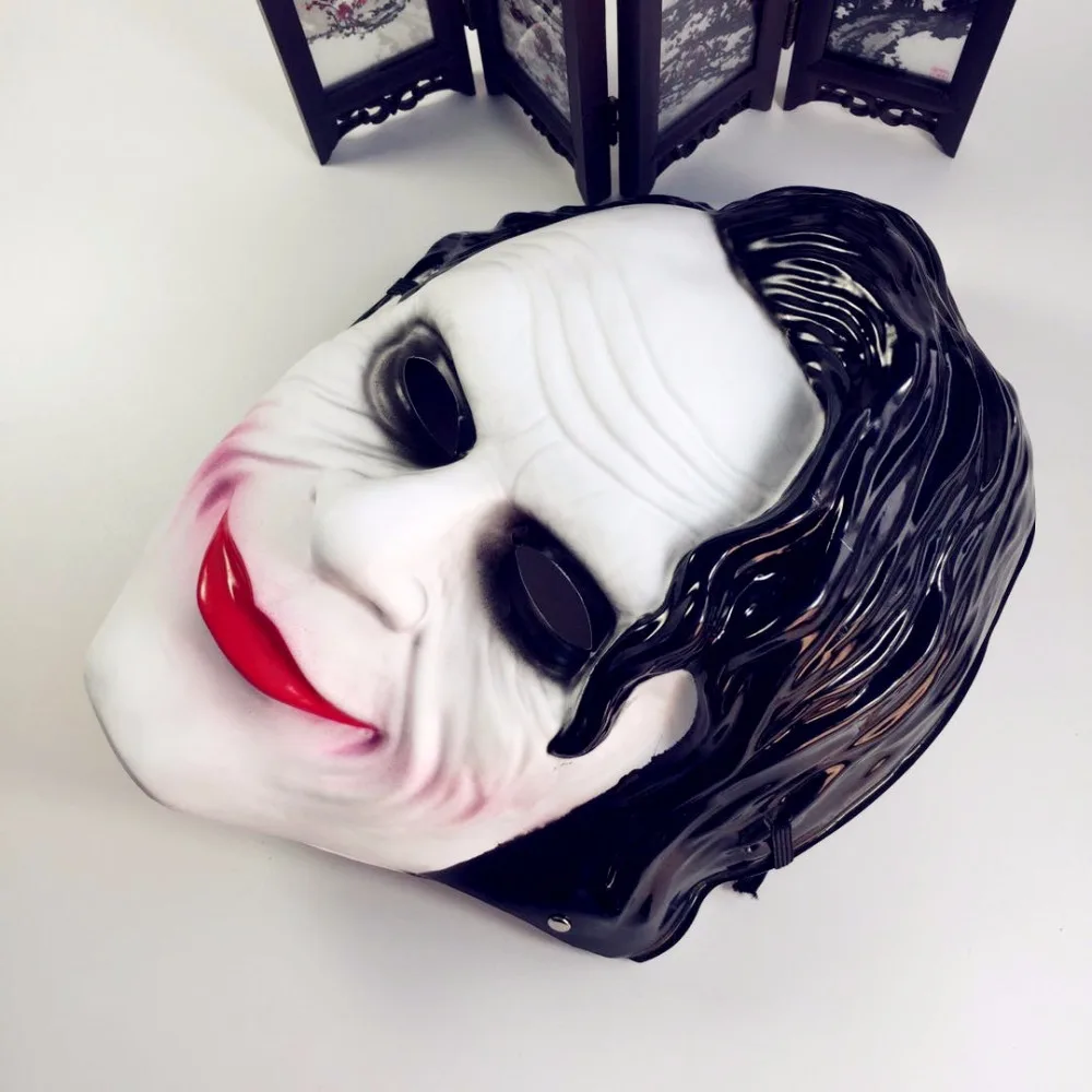 Бэтмен гримаса маски Поставки Темный рыцарь Джокер взрослые мужчины ужас вечерние маска Ужасный страшный вечерние Хэллоуин Дурака день маска