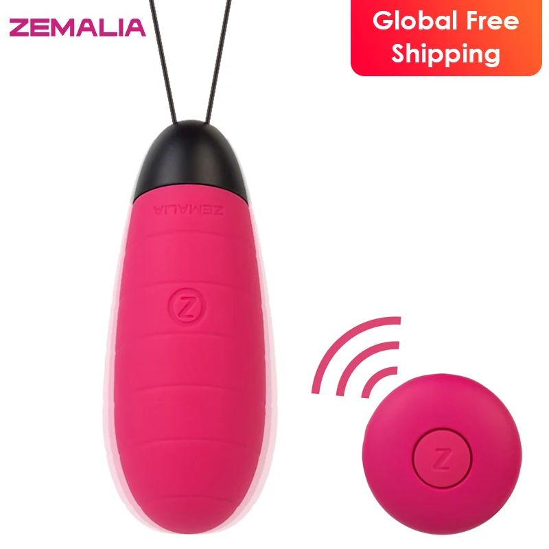 ZEMALIA Doris 5 Modes Wireless Remote Control Vibrating Love Vibe Silicone Material Bullet Vibrator Waterproof Egg