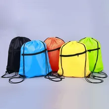 Уличные спортивные сумки для плавания двухслойные водонепроницаемые Рюкзаки на шнурке красочные сумки на плечо практичные