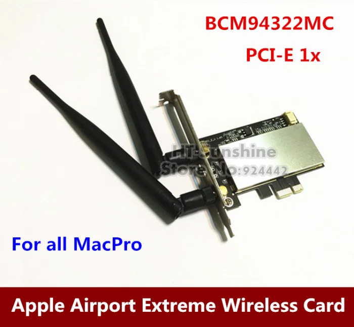 

5PCS/LOT Airport Extreme 2.4G 5G dual frequency BCM94322MC Wireless PCI-E 1X WIFI Card