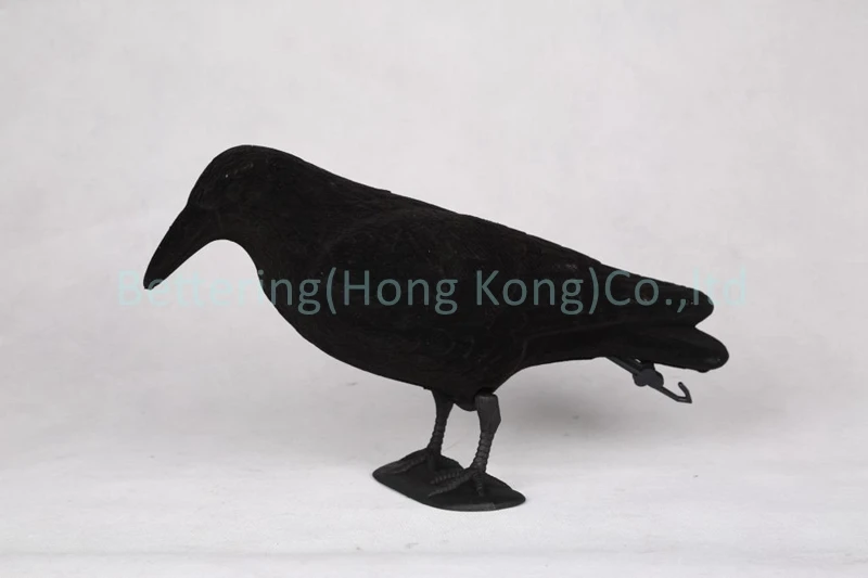 Искусственный Черный Перо Хэллоуин ворон ворону для отпугивания птиц Размер 13x11x38 см 2 шт