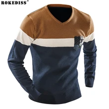 ROKEDISS men font b sweater b font winter round neck knitted font b sweaters b font