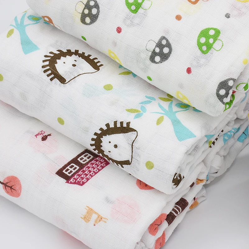 Розовый Лебедь, Муслин, хлопок, детское Пеленальное Одеяло, многоразовое, для новорожденных, пеленание, для младенцев, Марлевое, оба полотенца, детское одеяло для коляски