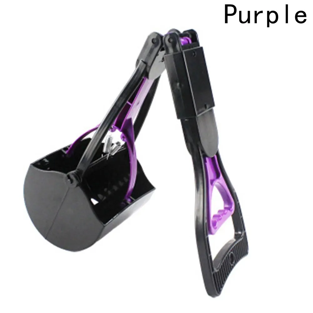 Portable Long Handle Pet Dog Cleaning Pick Up Grabber Removal Tools Plastic Dogs Poop Scoopers