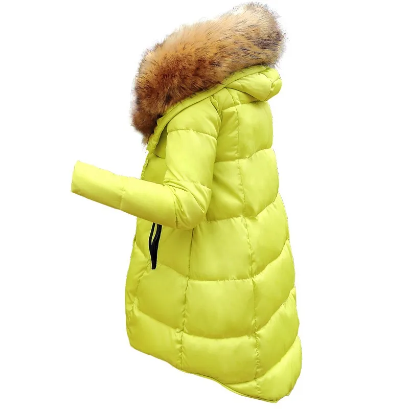 Женская зимняя куртка пальто с хлопковой подкладкой модный жилет пальто свободная Асимметричная Длина парка с капюшоном однотонная зимняя куртка с меховым воротником H50